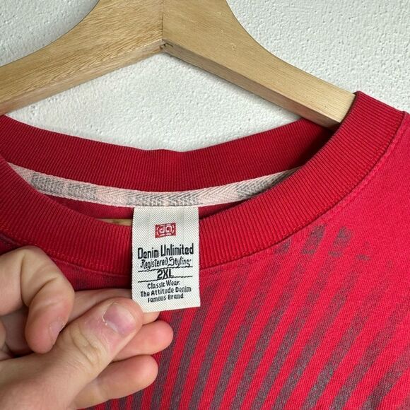 Vintage Y2K ecko unltd short sleeve t shirt men’s size XXL red - Picture 9 of 11